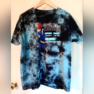 MHA SHOTO TODOROKI Tie-Dye Anime Character T-Shirt Sz.‎ Large